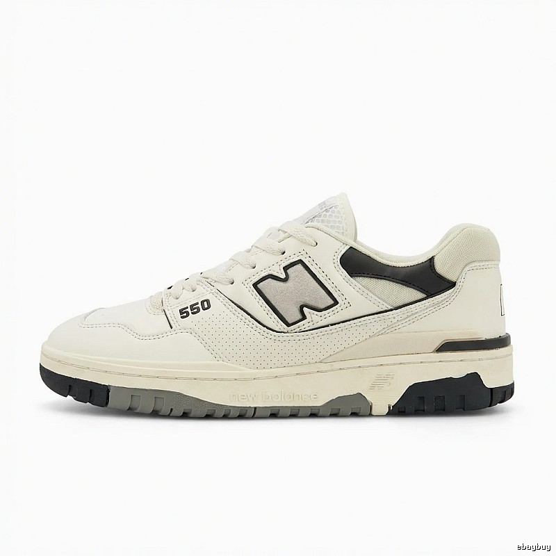 New Balance 550 retro-style white shoes