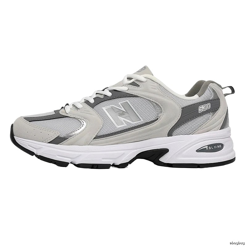 New Balance 580 retro-style gray sports shoes