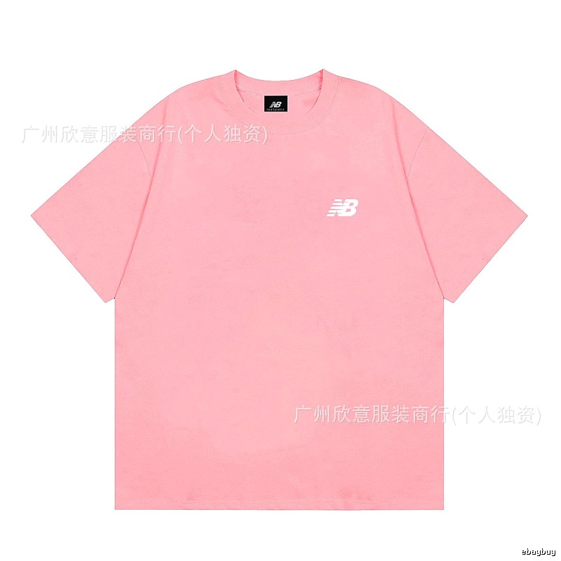 New Balance Minimalist Casual Style Pink Short-sleeve T-shirt