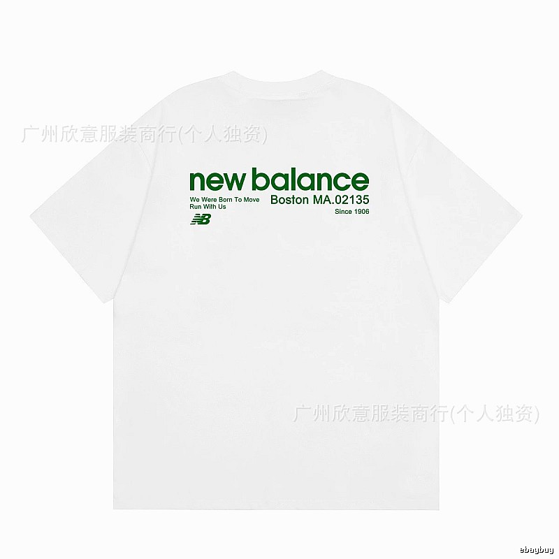 New Balance Vintage Casual Printed White T-Shirt