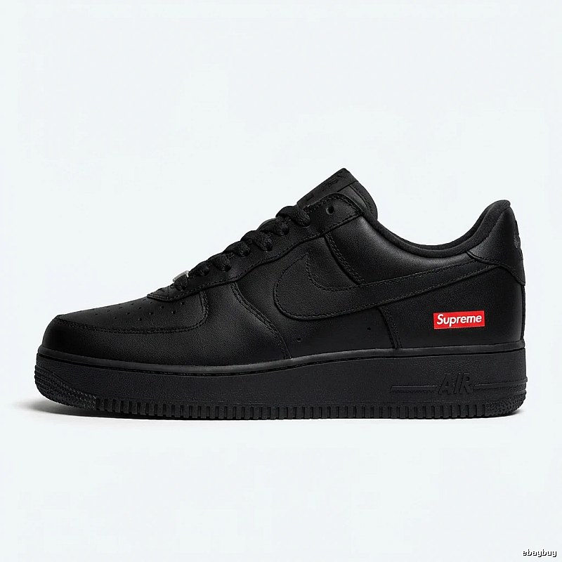 Nike Air Force 1 black trendy sneakers