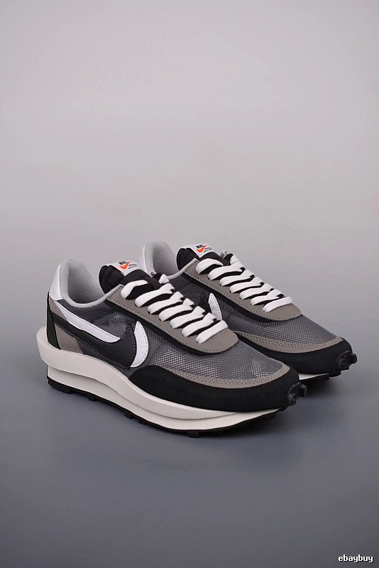 Nike Black and Gray Retro Runners Defined by Tonal Mesh Panels