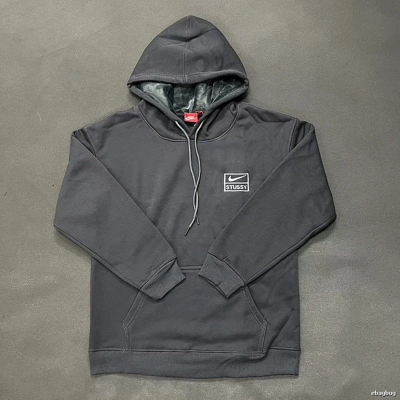 Nike Gray Zip Hoodie Smart Casual Swoosh