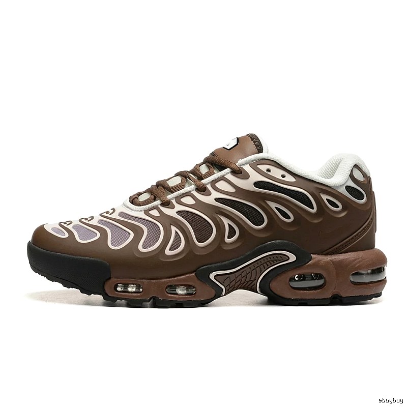 Nike retro brown and white sports shoes