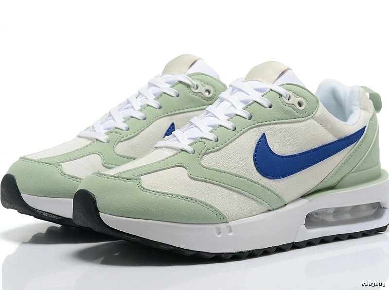 Nike retro green and white sports shoes