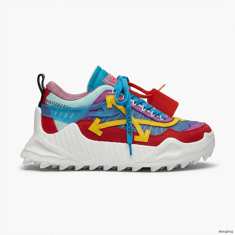 Off-White Colorful Trendy Sports Shoes