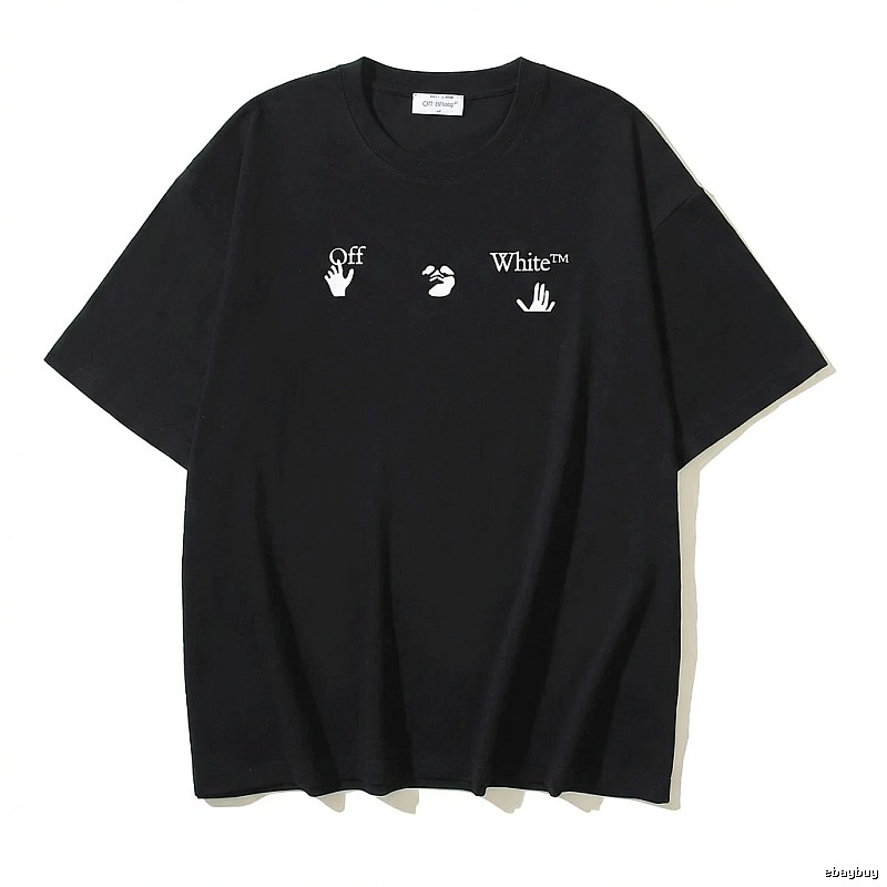 Off-White Gesture Print Black T-shirt