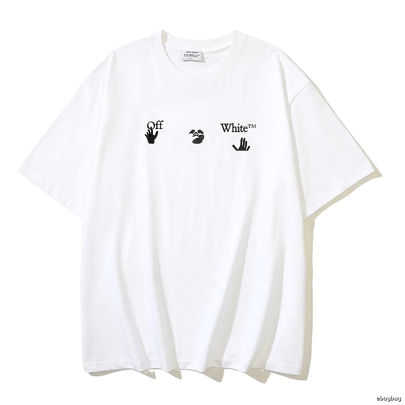 Off-White Gesture Print Style White T-shirt