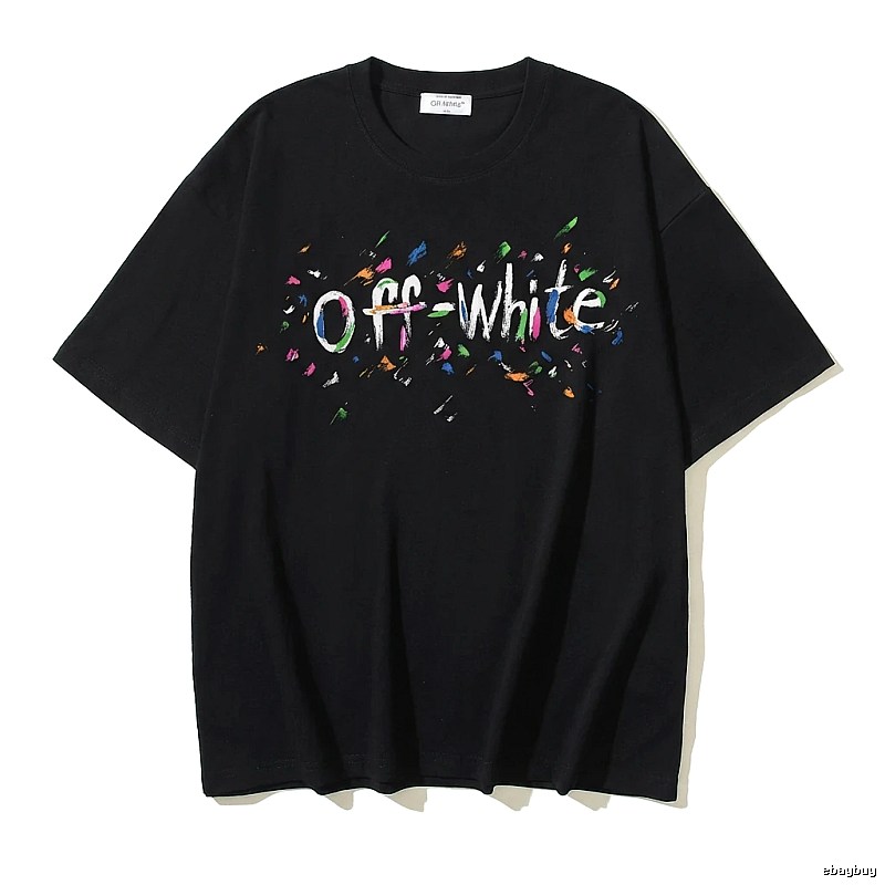 Off-White Graffiti Style Black T-shirt