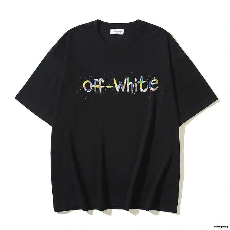 Off-White Graffiti Style Black T-shirt
