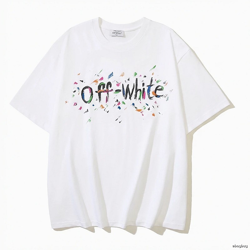 Off-White Graffiti Style White T-shirt