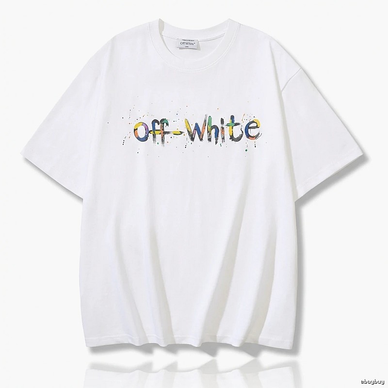 Off-White Graffiti Style White T-shirt