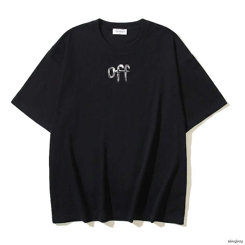 Off-White letter-style black T-shirt