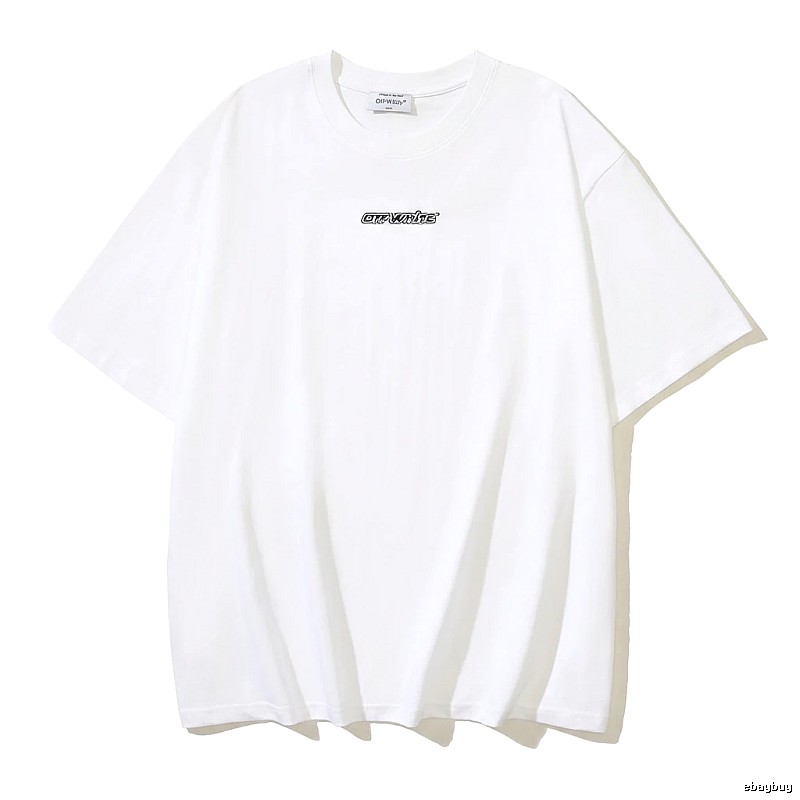 Off-White minimalist style white T-shirt