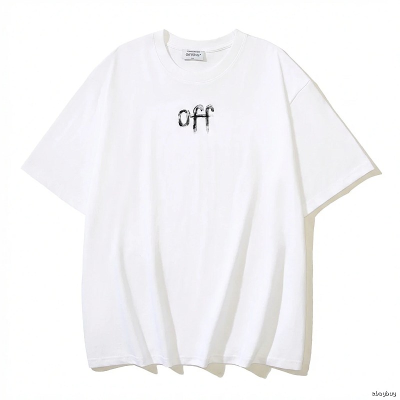 Off-White minimalist style white T-shirt