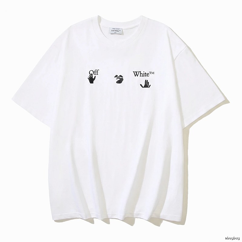 Off-White minimalist style white T-shirt