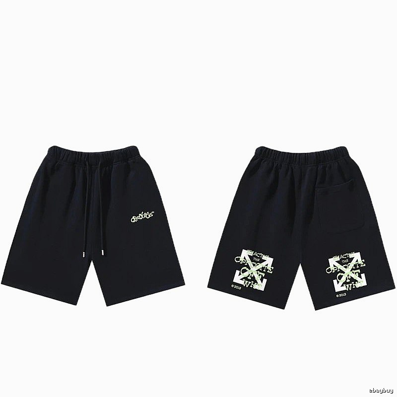 Off-White Style 008 Trendy Black Shorts
