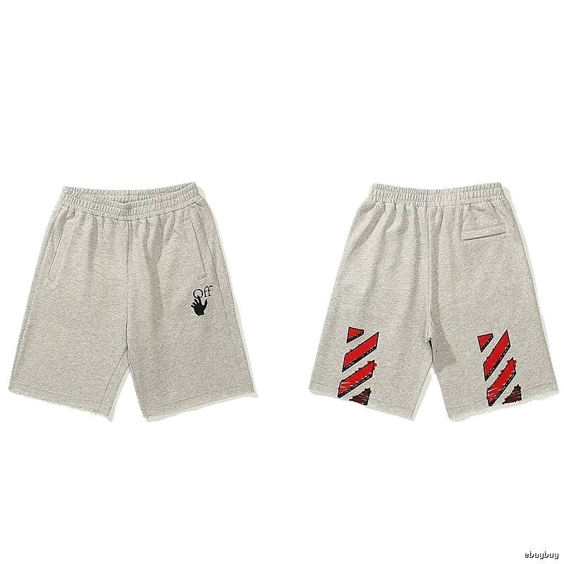 Off-White Style 102 Grey Trendy Brand Shorts