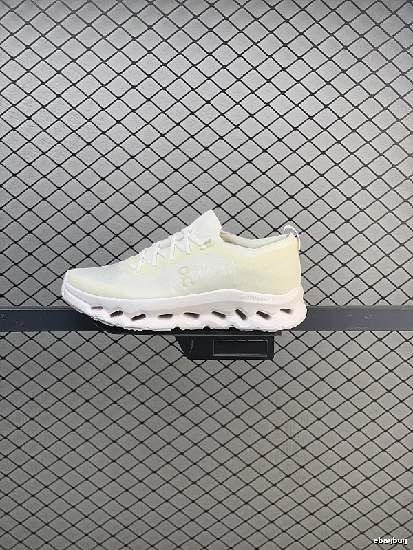 On White and Yellow Cloud Runners Defined by Open Mesh Panels