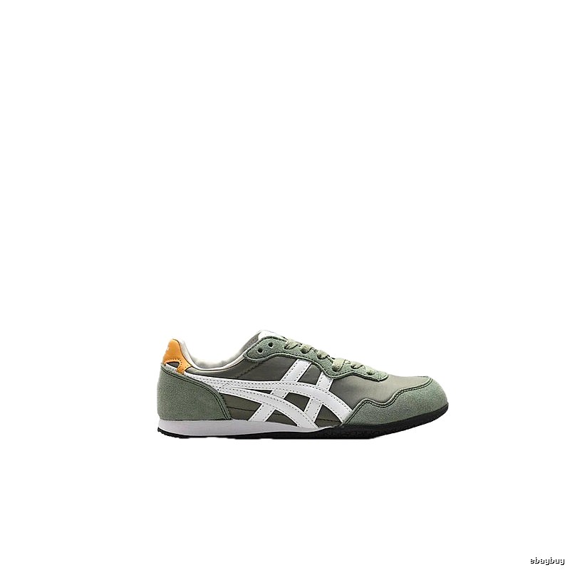 Onitsuka Tiger retro-style gray-green sports shoes