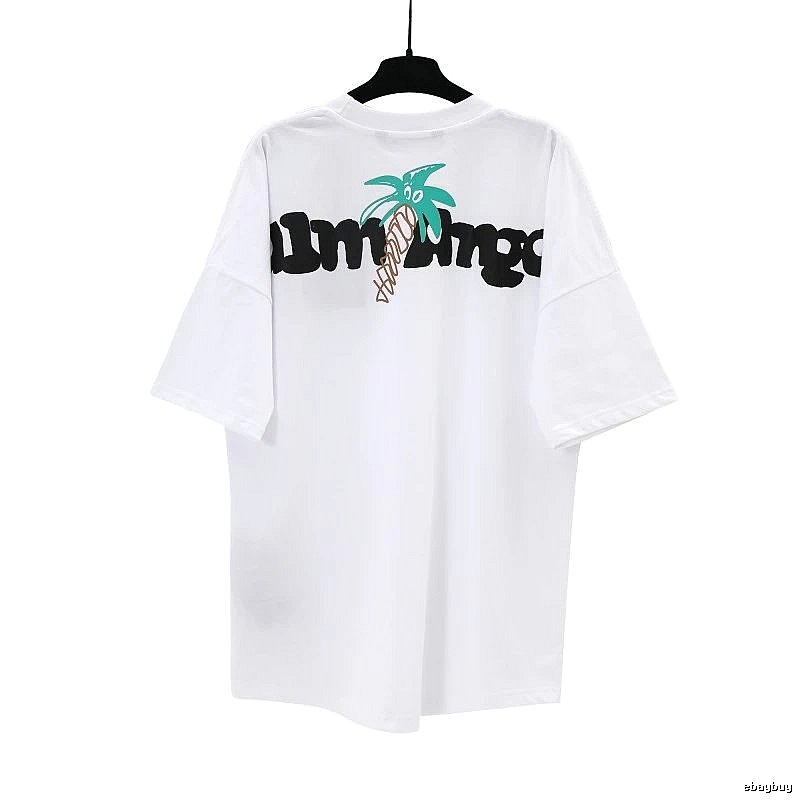 Palm Angels Classic Logo T-shirt White Palm Tree for Daily Styling