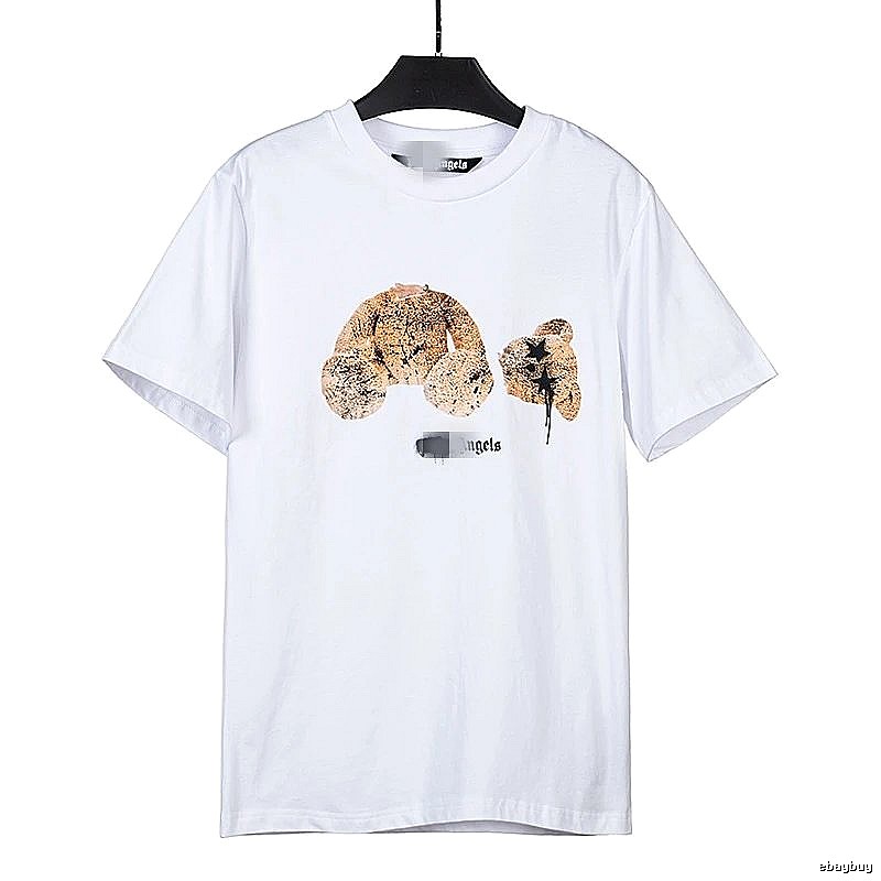 Palm Angels Gift Ready Bear graphic T-shirt White Colorful Bear with Standout Detail