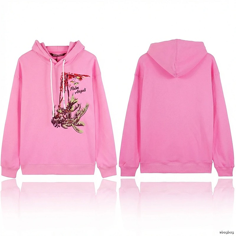 Palm Angels palm tree print pink sweatshirt