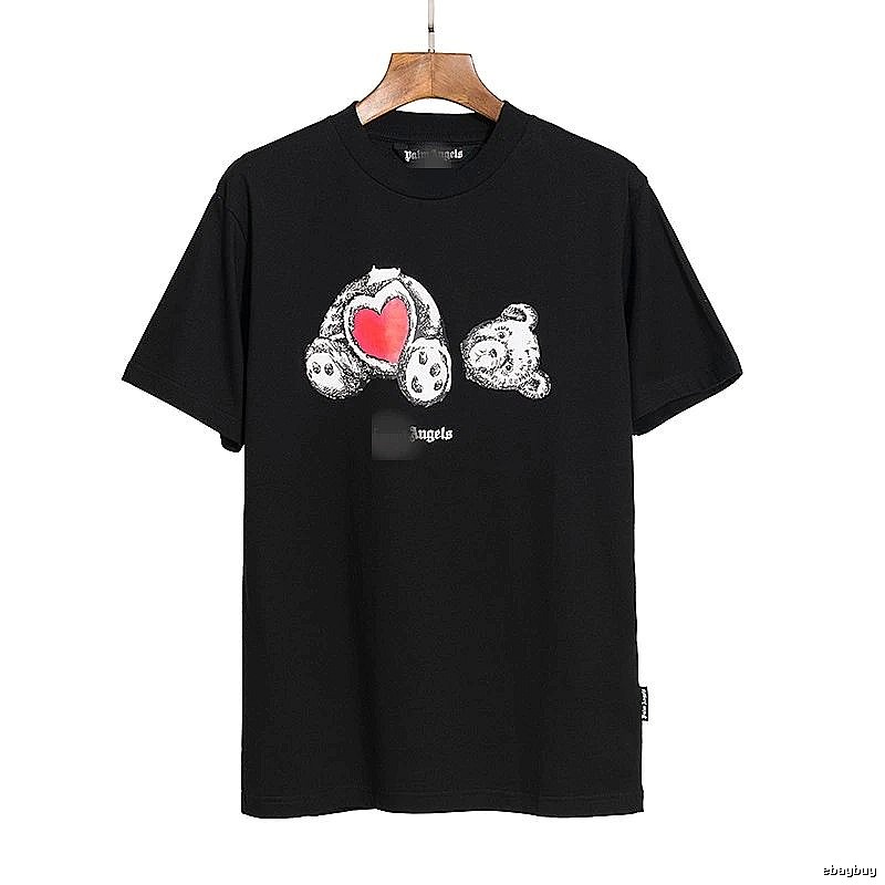 Palm Angels Sport Bear graphic T-shirt White Colorful Bear for Collection Drops