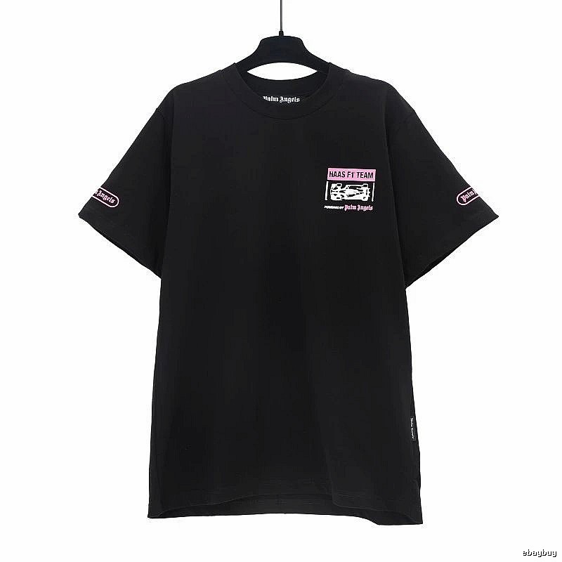 Palm Angels Streetwear Logo T-shirt White Palm Tree with Logo Accent