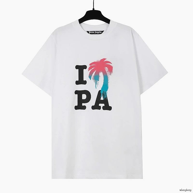 Palm Angels Weekend Logo T-shirt White Palm Tree for Weekend Wear