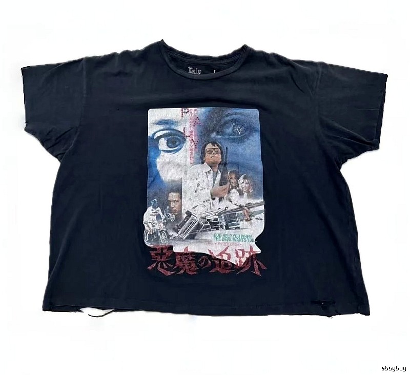 Paly Hollywood Demon Trace Vintage Black T-Shirt