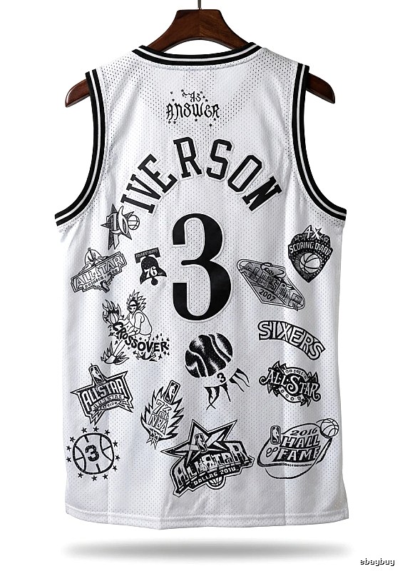 Philadelphia No. 3 Allen Iverson retro style jersey