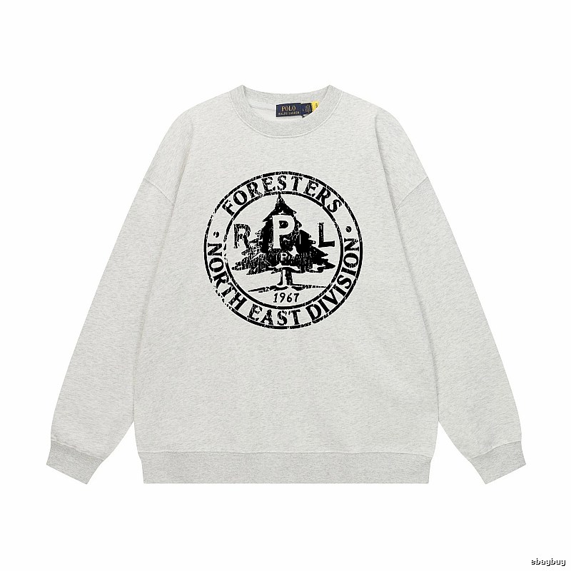 Ralph Lauren grey-toned retro-style sweatshirt