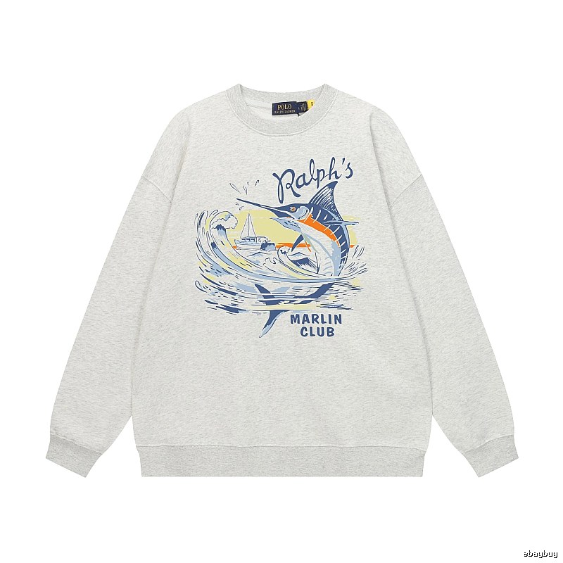 Ralph Lauren Marin Club Light Grey Sweatshirt