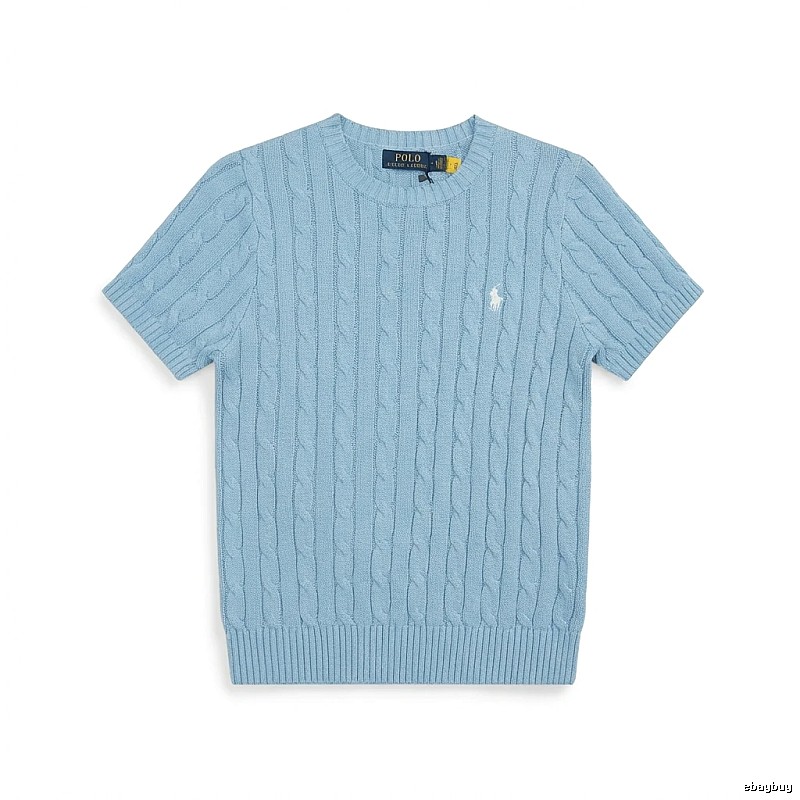Ralph Lauren Polo Light Blue Trendy Brand Short-sleeve Shirt