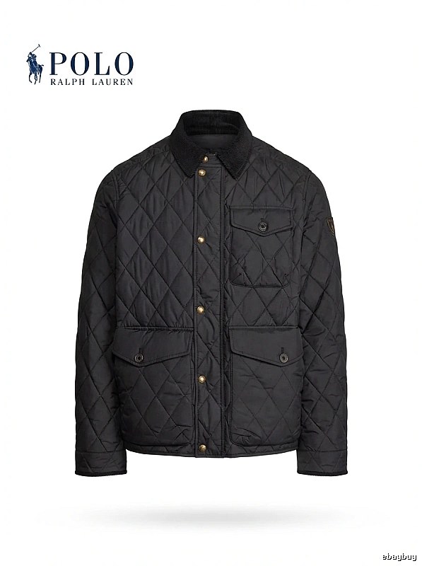 Ralph Lauren Polo Series Black Quilted Cotton Jacket