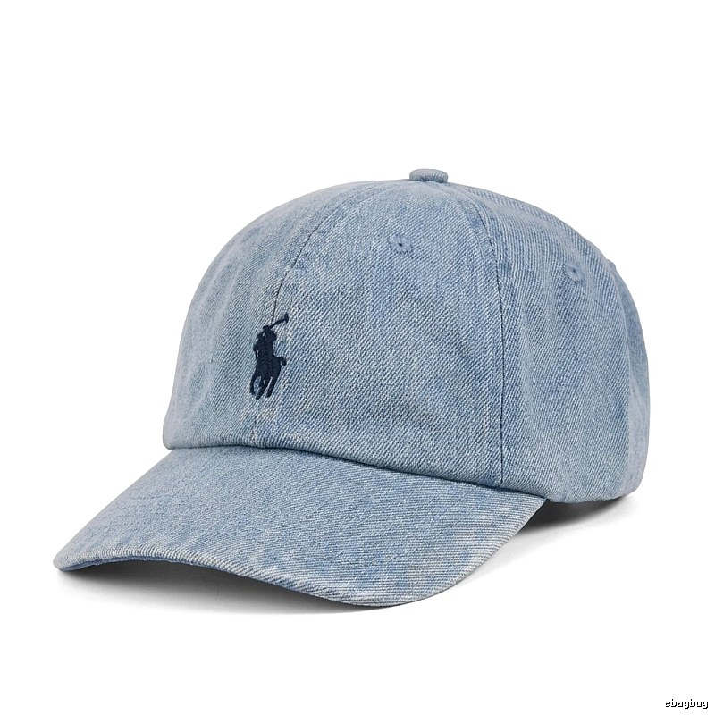 Ralph Lauren Polo Style Denim Blue Baseball Cap