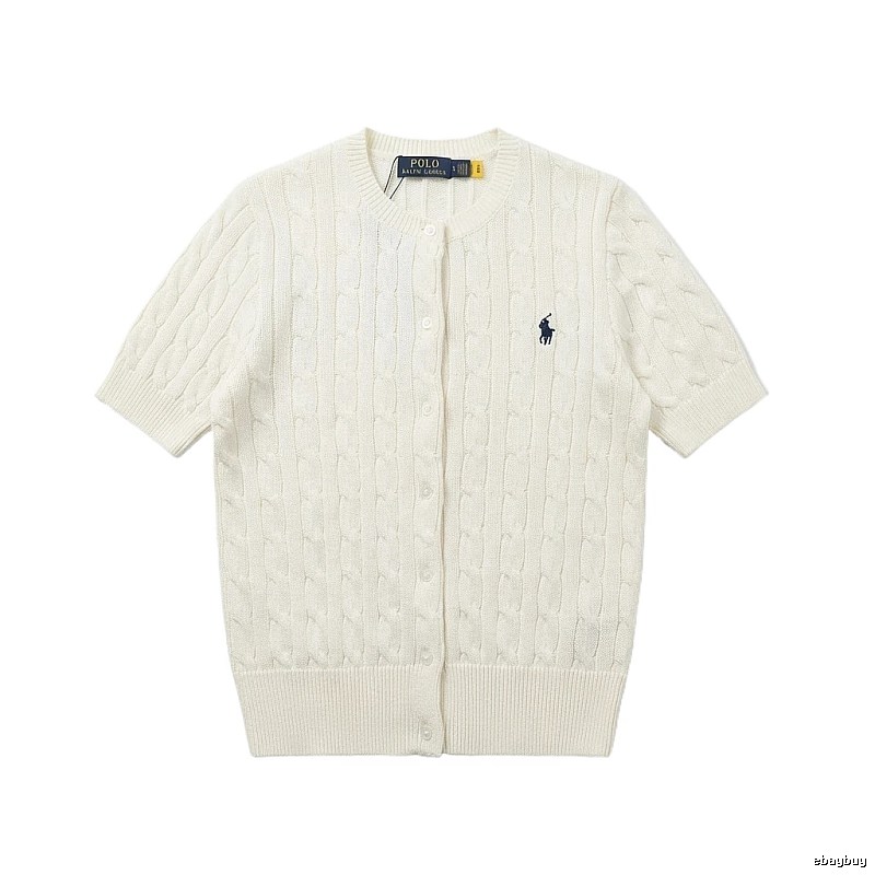 Ralph Lauren Polo white knitted cardigan