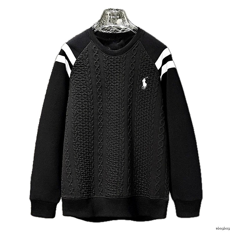 Ralph Lauren retro-style black sweatshirt