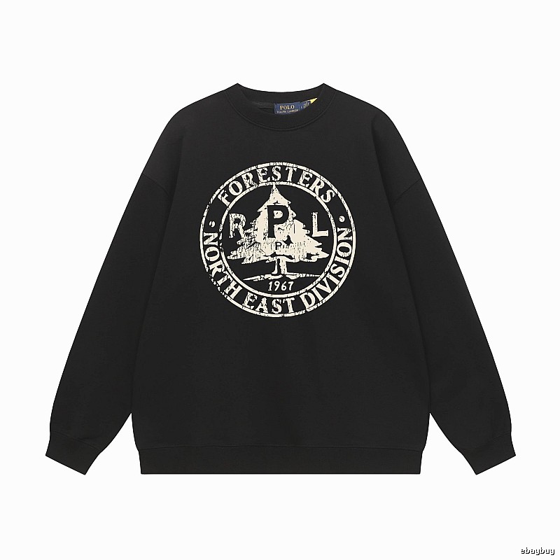 Ralph Lauren vintage-style black sweatshirt