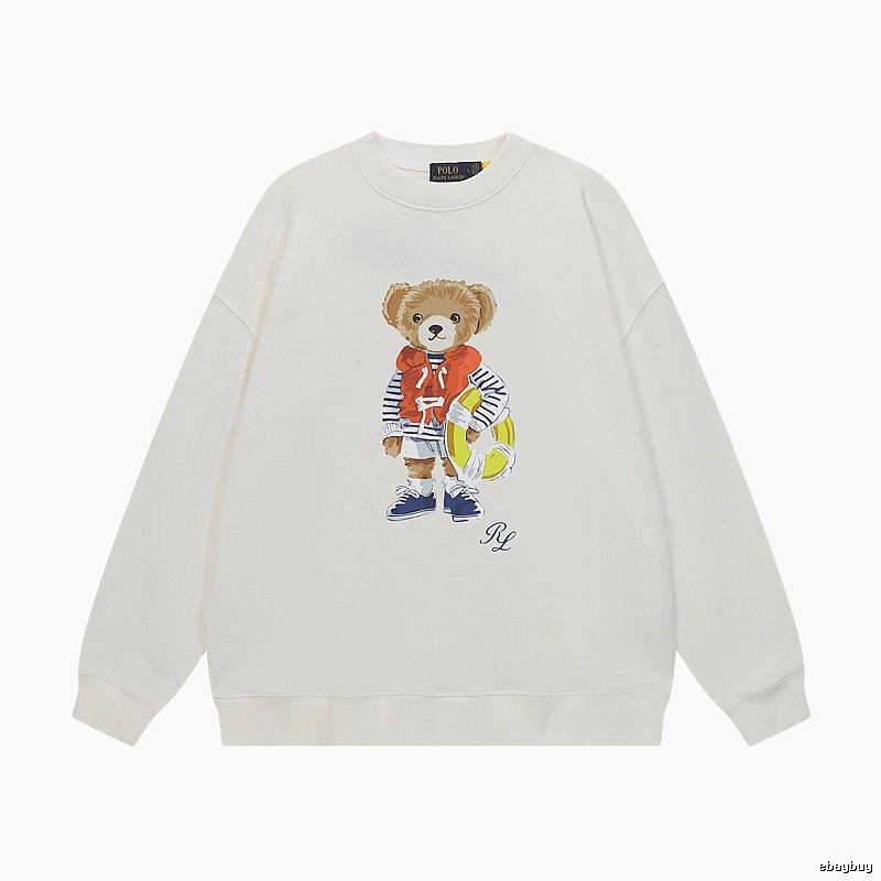 Ralph Lauren white sweatshirt with bear print