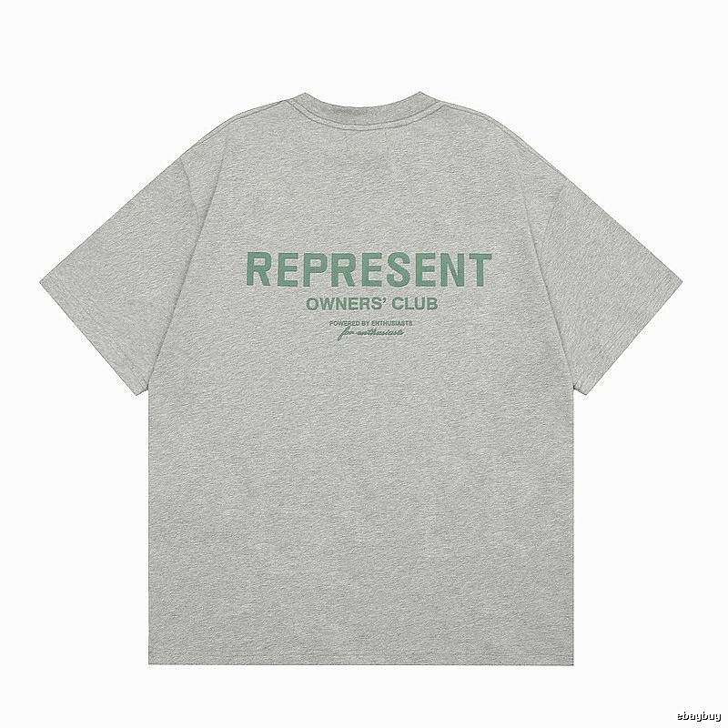 Represent Gray Style 801 Owners Club T-Shirt Casual Layering Logo