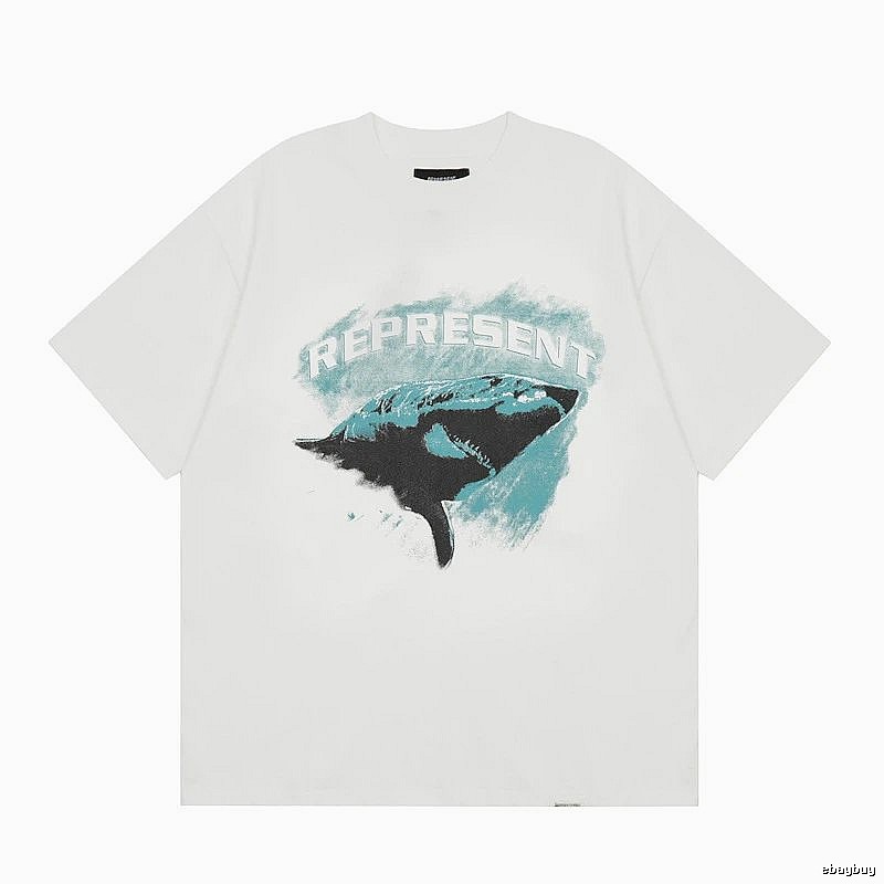Represent Orca Print Vintage Style White T-Shirt