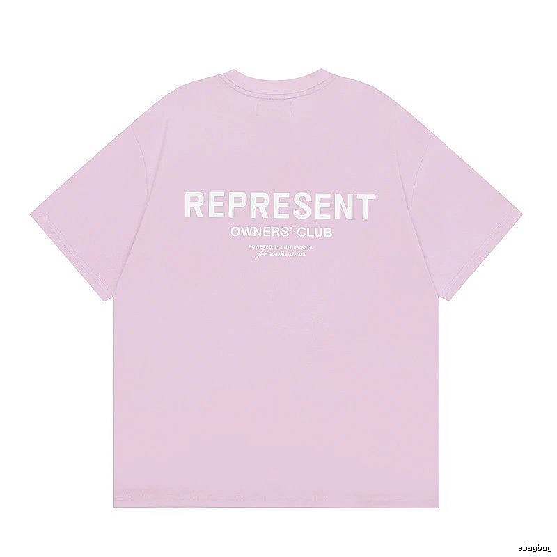 Represent Pink Style 801 Owners Club T-Shirt Relaxed Styling Logo