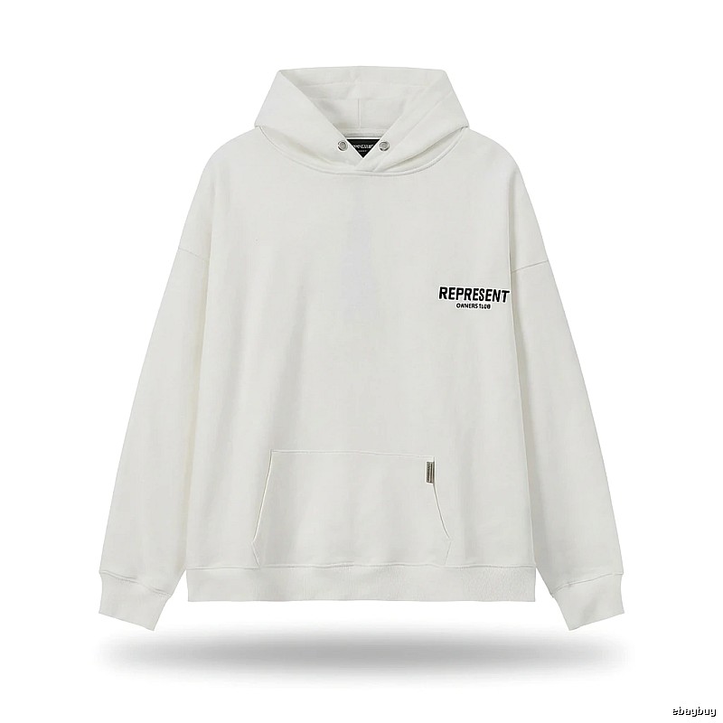 REPRESENT Simple Style White Hoodie