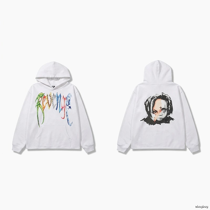 Revenge Colorful Graffiti Style White Hoodie