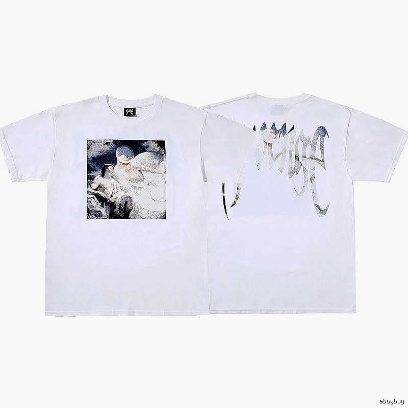 Revenge White Skull Graphic T-Shirt Resort Wear