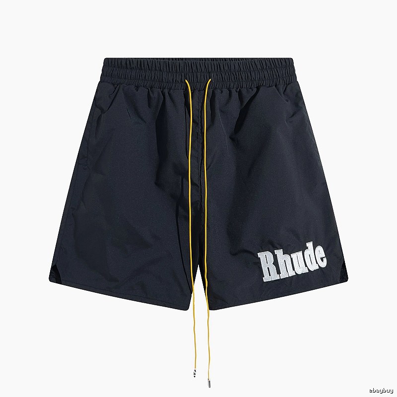 RHUDE sporty black shorts