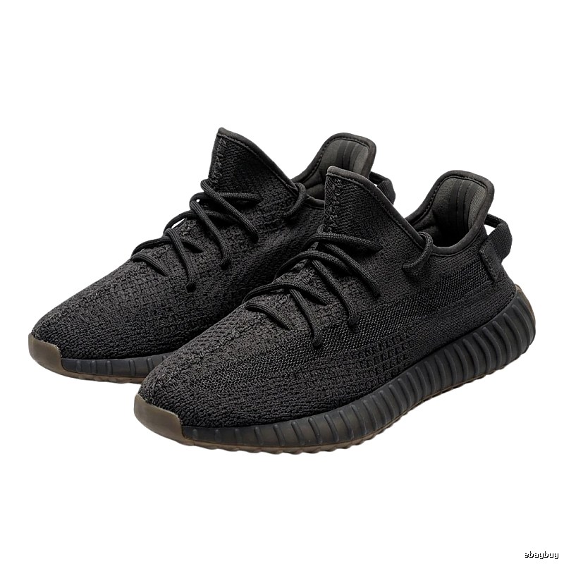 Simple-style black Yeezy 350 shoes