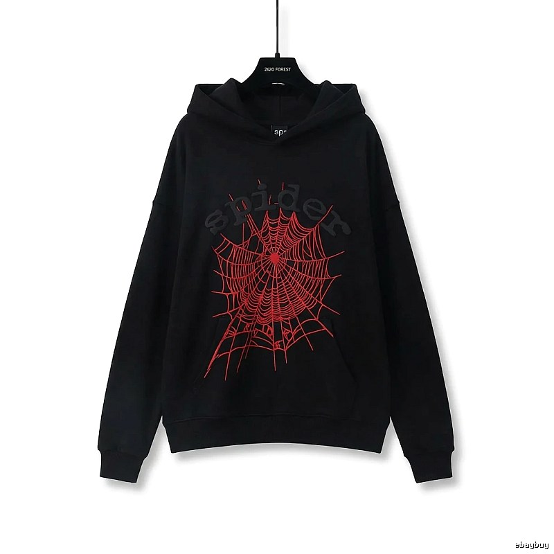 Sp5der cobweb - style black sweatshirt